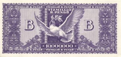 1945-1946. 1000P-től 1.000.000.000BP-ig 21db klf magyar bankjegy, komplett inflációs kiadás, közte s...