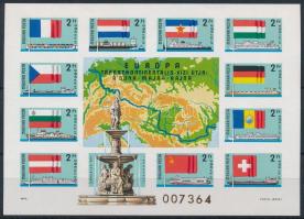 1977 Európa transzkontinentális vízi útja vágott blokk