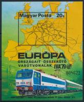 1979 Európa vasútjai vágott blokk (7.000)