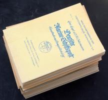 Korp. Kapt. a.d. Fr. Crüsemann: Deutsche Marine Schiffpost Handbuch und Stempelkatalog, 27 db füzet,...