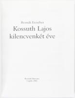 Kossuth Lajosról szóló könyvek, 4 kötet: Vas Zoltán: Kossuth Lajos élete. I-II. köt. Bp., 1983, Magv...