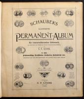 Schaubek permanent album: Briefumschlage, Streifbander, Postkarten, Kartenbriefe 1907-ig. A borító p...
