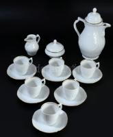 Rosenthal Classic Rose vékonyporcelán mokkás / kávés szett, jelzett, teljes, hibátlan