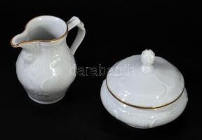 Rosenthal Classic Rose vékonyporcelán mokkás / kávés szett, jelzett, teljes, hibátlan
