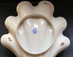 Kagyló formájú, Viktória-mintás Herendi porcelán tálka / Herend-chinaware 25x22 cm