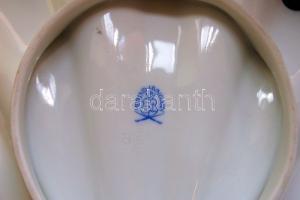 Kagyló formájú, Viktória-mintás Herendi porcelán tálka / Herend-chinaware 25x22 cm