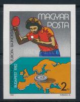 1982 Asztalitenisz EB, Budapest vágott bélyeg