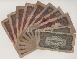 1944. 20P (2x) + 100P (8x) "A Vöröshadsereg Parancsnoksága" T:F-VG
Adamo P45, P47