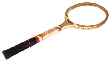 Unitas régi teniszütő, h: 68 cm