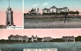 Rovinj with St Pelagio hospital