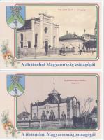 25 db MODERN reprint jellegű képeslapsorozat: A történelmi Magyarország zsinagógái (Pest vármegye)