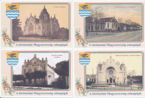 28 db MODERN reprint jellegű képeslapsorozat: A történelmi Magyarország zsinagógái (Dél-Alföld)