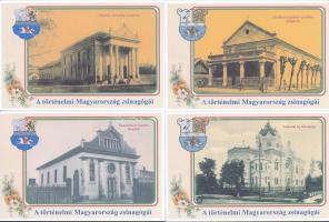 19 db MODERN reprint jellegű képeslapsorozat: A történelmi Magyarország zsinagógái (Észak-Alföld)