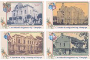 29 db MODERN reprint jellegű képeslapsorozat: A történelmi Magyarország zsinagógái (Észak-Magyarorsz...