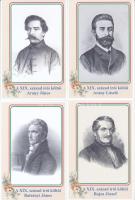 Irodalmi arcképcsarnok A-K - 30 db MODERN reprint jellegű képeslapsorozat a XIX. század neves íróiró...