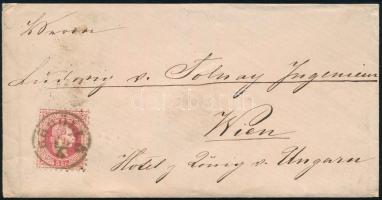 1867 Levél 5kr bérmentesítéssel, "PEST" átmenő bélyegzéssel, "GÖDÖLLŐ" - "W...
