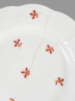 Óherendi 4 darab tál, egyik repedt, jelzett, d: 15 cm