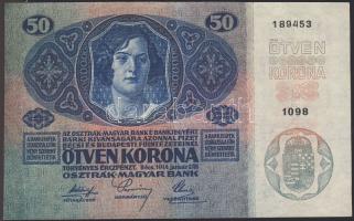 1914. 50K "Deutschösterreich" felülbélyegzéssel T:I