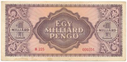 1946. 1.000.000.000P alacsony "R 225 000351" sorszámmal T:F
Adamo P28
