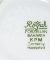 Royal Porzellan váza, domború mintával, jelzett, minimális kopással, m: 11 cm