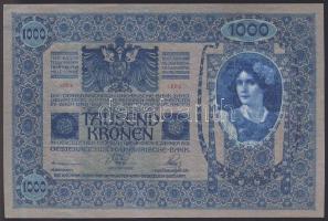 1902. 1000K (5x) "3703-30707" egymásutáni sorszámmal, "Deutschösterreich" felülb...