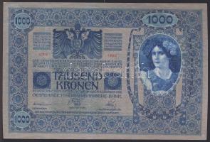 1902. 1000K (5x) "3703-30707" egymásutáni sorszámmal, "Deutschösterreich" felülb...