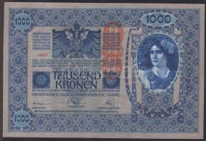 1902. 1000K (5x) "3703-30707" egymásutáni sorszámmal, "Deutschösterreich" felülb...