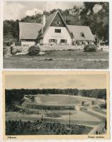 51 db MODERN fekete-fehér magyar város képeslap / 51 modern black and white Hungarian town postcards