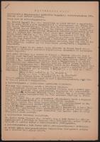 1949-1950 Szabadkőműves iratok, 4 db: Jegyzőkönyv a Magyarországi Symbolikus Nagypáholy Szövetségtan...