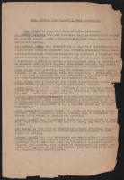 1949-1950 Szabadkőműves iratok, 4 db: Jegyzőkönyv a Magyarországi Symbolikus Nagypáholy Szövetségtan...