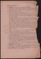 1949-1950 Szabadkőműves iratok, 4 db: Jegyzőkönyv a Magyarországi Symbolikus Nagypáholy Szövetségtan...