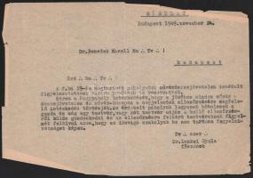 1949-1950 Szabadkőműves iratok, 4 db: Jegyzőkönyv a Magyarországi Symbolikus Nagypáholy Szövetségtan...