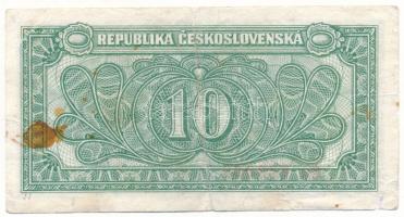 Csehszlovákia 1950. 10K "Ea 689066" T:F folt
Czechoslovakia 1950. 10 Korun "Ea 68906...