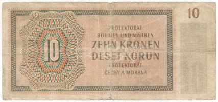 Német Harmadik Birodalom / Cseh-Morva Protektorátus 1942. 10K "S. 22N 125100" T:VG
German...