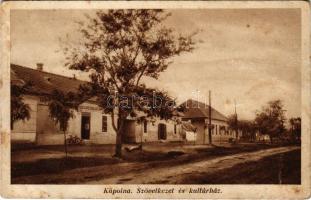 Kápolna, szövetkezet és kultúrház. Hangya kiadása (gyűrődések / creases)