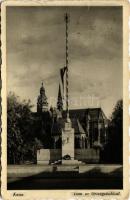 1940 Kassa, Kosice; Dóm az Országzászlóval / cathedral, Hungarian flag (EK)