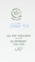 2 darab Royal Copenhagen dísztányér, 1975, 1979, jelzett, hibátlan, d: 18 cm