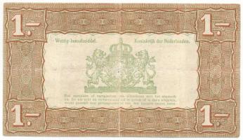 Hollandia 1938. 1G "Zilverbon (Ezüstértékű bankjegy)" T:F
Netherlands 1938. 1 Gulden &quo...