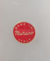 Murano Sommerso 6 darabos pohár garnitúra, savmaratott, csiszolt kristály, jelzett, hibátlan, m: 19 ...