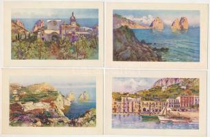 Capri - 12 modern unused art postcards