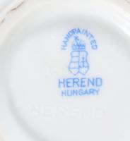 Herendi kávés kanna, jelzett, fedele sérült, m: 16,5 cm