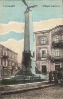 Chernivtsi Military monument with the ironware shop of Josef Hildebrand