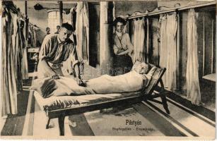 Pöstyén, Piestany; Begöngyölés. Kohn Bernát kiadása / Einpackung / spa treatment - képeslapfüzetből ...
