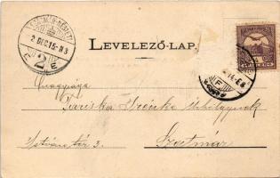 1902 Eperjes, Presov; Görögkatolikus templom a püspöki palotával. Nézet a Fő utca felé. Fénynyomat D...