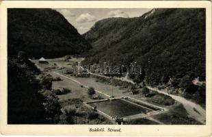 1941 Szádelő, Zádiel; Strand. Kiadja a Magyarországi Kárpát Egyesület Bódvavölgyi osztálya / swimmin...