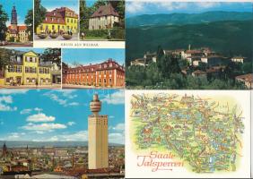 50 db MODERN megíratlan külföldi város képeslap / 50 modern unused foreign town postcards
