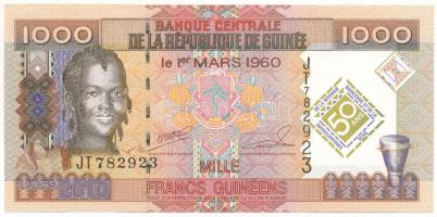 Guinea 2010. 1000Fr "JT782923" "50 éves a Központi Bank és a guineai pénzrendszer&quo...
