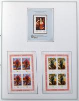 Festmény, művészet gyűjtemény, 492 db bélyeg, 100 oldalas nagy albumban, tokkal