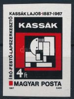 1987 Kassák Lajos vágott bélyeg