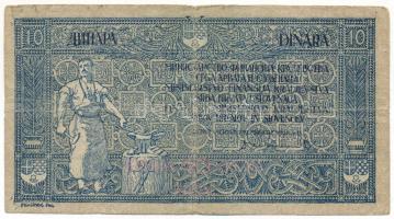 Jugoszlávia / Szerb-Horvát-Szlovén Királyság 1919. 10D piros "40K" felülbélyegzéssel T:VG
...